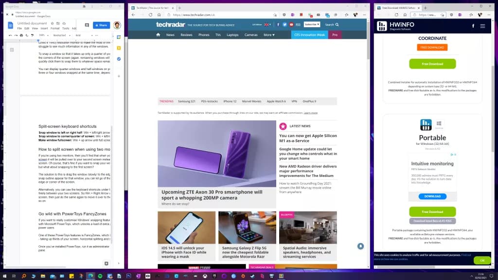 How to use split screen in Windows 10