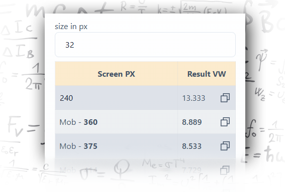 PX to VW hero placeholder